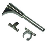 Gardinia Supporto a Muro Universale, incl. Adattatore ad Anello o a T, Attacco a Parete, per bastoni per Tende, Linea Memphis