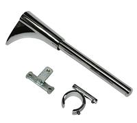 Gardinia Supporto a Muro Universale, incl. Adattatore ad Anello o a T, Attacco a Parete, per bastoni per Tende, Linea Memphis