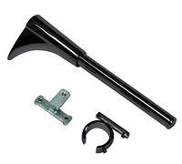 Gardinia Supporto a Muro Universale, incl. Adattatore ad Anello o a T, Attacco a Parete, per bastoni per Tende, Linea Memphis