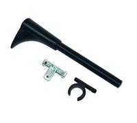 Gardinia Supporto a Muro Universale, incl. Adattatore ad Anello o a T, Attacco a Parete, per bastoni per Tende, Linea Memphis