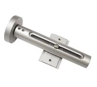 Gardinia 10010972 Supporto a Parete per Tende, Metallo, Argento, 8x3x0.1 cm