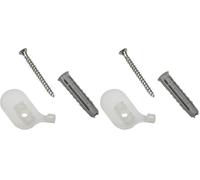 Gardinia Supporto a soffitto per Tende a Pannello in Alluminio, 1 Binario, 2 Pezzi, incl. Materiale di Montaggio (Confezione da 2)