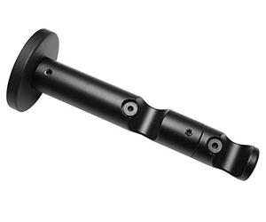 Gardinia Supporto Combinato Doppio con Base in Metallo per bastoni per Tende, 2 binari, Aperto, incl. Materiale di Montaggio