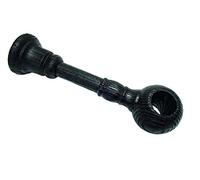 Gardinia Supporto con Base di Fissaggio per bastoni per Tende, 1 Binario, Chiuso, Linea New York