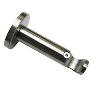 (TG. 8x8x0.1 cm) Gardinia 10011152 Supporto Aperto per Asta, Metallo, Finitura A