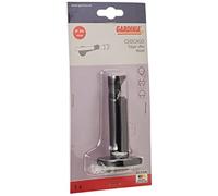 Gardinia Supporto con Piastra per Asta per Tende, 1 Supporto per Asta, Chiuso, Kit Montaggio Incluso, Serie Chicago, 20 mm Diametro, Ottone Opaco