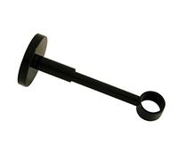 Gardinia 31028 Supporto per Tende, Metallo, Nero, 12x12x0.1 cm