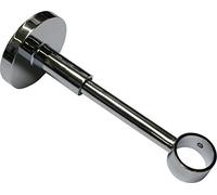 Gardinia 31051 Supporto Chiuso per Asta, Metallo, Cromato, 12x12x0.1 cm