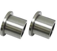 Gardinia Supporto da Parete per Ø 25 mm, Effetto Acciaio Inox 2 (Confezione da 2)