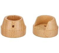 Gardinia Supporto da Parete per Tende da Ø 28 mm, in Legno, Colore Naturale, Wood