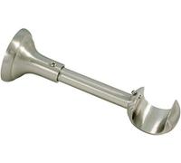 Gardinia Supporto Rustico Aperto per Ø 25 mm Effetto Acciaio Inox 12 cm, Metallo