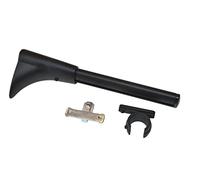 Gardinia Supporto per bastoni per Tende, Metallo, Nero Opaco, Ø 2 cm