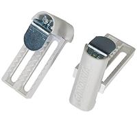 Gardinia Supporto Universale per serree e tapparelle, 2 unità, Chiave a brugola Inclusa, Assemblaggio Senza Viti e Senza Trapano, Bianco, Metallo/Plastica, Regolabile 6-26 mm