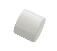 Gardinia 33175 Terminale per Asta, Metallo, Bianco, Ø 20 mm, 2 unità