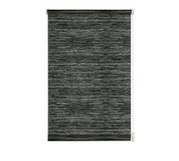 GARDINIA Tenda a rullo con morsetto di fissaggio o adesiva, Per luce diurna, Opaca, Kit di montaggio incluso, EASYFIX Tenda a rullo Naturale, Nero/Bianco, 75 x 150 cm (LxA)