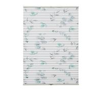 GARDINIA Tenda Plissettata a Incastro, Rullo a Scomparsa Opaco, Filtrante, Inclusi Tutti i Pezzi per Il Montaggio, Altezza Regolabile, Motivo a Rami, Bianco, 80 x 210 cm (LxH)