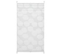 Gardinia Tenda Plissettata con Sistema a Clip, Opaca, Kit di Montaggio Incluso, Easyfix Maja, Tenda Plissettata a Due Binari, Bianca, 60 X 130 cm (L X H)
