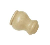 Gardinia Terminale Lugano, Legno, Naturale, per Tende Tecniche Ø 28mm, Ø 28 mm