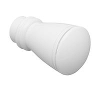Gardinia 11279 Terminale Siro per Asta, Metallo, Bianco, Ø 20 mm, 2 unità