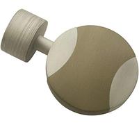Gardinia Terminali a Disco per bastoni per Tende, 7 cm, 2 Pezzi, incl. Materiale di Montaggio, Linea Kira
