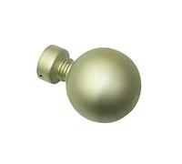 Gardinia Terminali a Sfera intagliata per bastoni per Tende, 2 Pezzi, incl. Materiale di Montaggio, Linea Kira