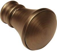 GARDINIA Bottoni terminali per aste per tende, 2 x Cappuccio terminale conico, Serie Windsor, Metallo, Bronzo, Ø 25 mm