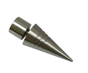 Gardinia Terminali per aste per Tende, 2 x Terminali a Punta sfaccettata, Serie Chicago