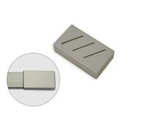 Gardinia Terminali rettangolari per bastoni per Tende “Luxor Rettangolare”, 2 Pezzi