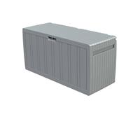 Gardiun Baule Contenitore Fabbricato in Resina Top 117x45,5x57,50 cm 270L Montaggio in Clic con Sistema di Chiusura Grigio