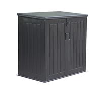 Gardiun Cassapanca da giardino Soften 775 litri 116 x 71 x 109/112,5 cm Baule in resina con ammortizzatore, pavimento e porte