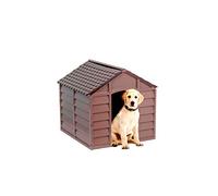 STARPLAST Cuccia per Cani o Gatti da Esterno Taglia Medio Piccola in Plastica cm 71X71X68H Colore Beige / Marrone