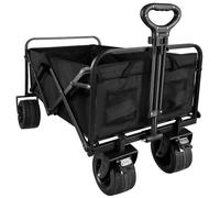 Gardlov Carrello pieghevole Folding Buggy – Ruote larghe, freno, manico regolabile, 100 kg