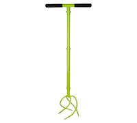 GARDLOV Coltivatore a mano da giardino - Ventilatore senza vanga con manico regolabile, 4 denti a spirale - Impugnatura ergonomica, ideale per aiuole, aiuole e aiuole rialzate 25319