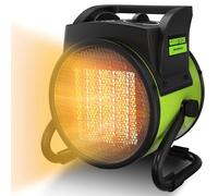 GARDTECH Stufa Elettrica Basso Consumo in Ceramica, Termoventilatore Extra Forte, Cannone Aria Calda, Stufetta Elettrica con Protezione contro il Surriscaldamento, Antibascolamento, 2000 W