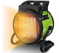 GARDTECH Termoventilatore a risparmio energetico, 3000 Watt, riscaldatore elettrico extra forte, grande volume d'aria, 3 secondi di calore veloce, 30 metri quadrati con protezione contro il