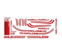 GARELLI CICLONE LC SELF MIX ROSSO kit completo ADESIVI AUFKLEBER STICKER LOGO
