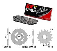 GARELLI NOI MATIC / BIMATIC RL 50 1988-1988 catena corona pignone kit 415 PBR...