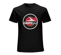 Garelli Roundstyle Motorcycle Mens T-Shirt Unisex Graphic Black Tee Shirt L