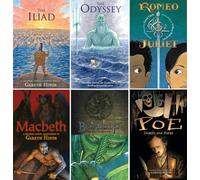 Gareth Hinds 6 Libri Graphic Novel Collection Set (Copertina morbida) - Include: L'Iliade, L'Odissea, Romeo e Giulietta, Macbeth, Beowulf, Poe