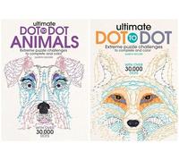 Gareth Moore Bestselling 2 Books Set - Ultimate Dot-to-Dot Animals: Extreme Puzzle Challenges to Complete and Color & Ultimate Dot to Dot: A Connect the Dots Activity Book for Kids and Adults