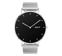 Garett Smartwatch VERONA - Orologio Smart Donna Uomo - 1.3" AMOLED IP67, Bluetooth GPS Monitor Sonno Pulsossimetro Attività Contapassi, Argento, Acciaio, one size, Casual