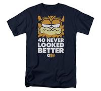 Garfield - 40 Look - Maglietta A Maniche Corte Unisex Per Adulti - Blu