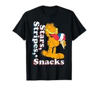 Garfield 4th of July Stars Stripes & Snacks Ice Cream Maglietta