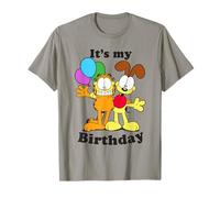 Garfield And Odie It's My Birthday Heart Maglietta