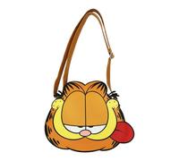 Garfield - Borsa a tracolla con linguetta, 25,4 cm, colore: Arancione
