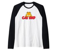 Garfield Cat Dad Father's Day Maglia con Maniche Raglan