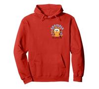Garfield Chibi Kawaii Floral Too Cute To Care Left Chest Felpa con Cappuccio