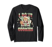 Garfield Christmas I Do It for The Cookies Holidays Portrait Maglia a Manica
