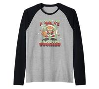Garfield Christmas I Do It for The Cookies Holidays Portrait Maglia con Maniche Raglan