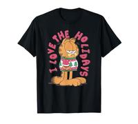 Garfield Christmas I Love The Holidays Big Chest Portrait Maglietta